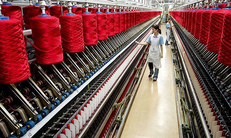 Industriefotografie Wollspinnerei Zhangjiagang, Shanghai - SÜDWOLLE GROUP